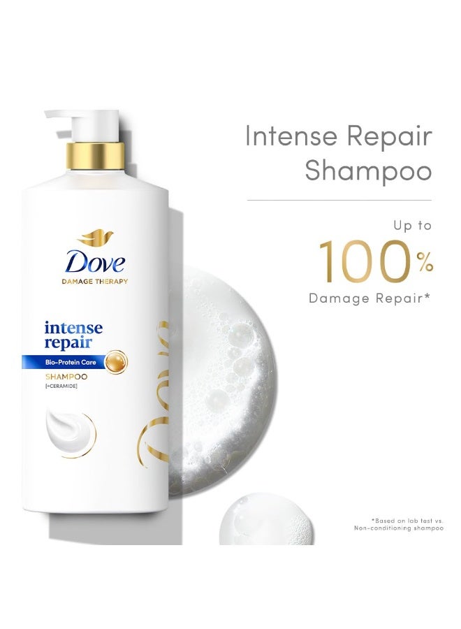 دوف شامبو دوف إنتنس ريبير 1 لتر || يُصلح الشعر الجاف والتالف || شامبو مُقوّي للشعر ليصبح ناعمًا وقويًا - لطيف على الشعر للرجال والنساء - Image 3